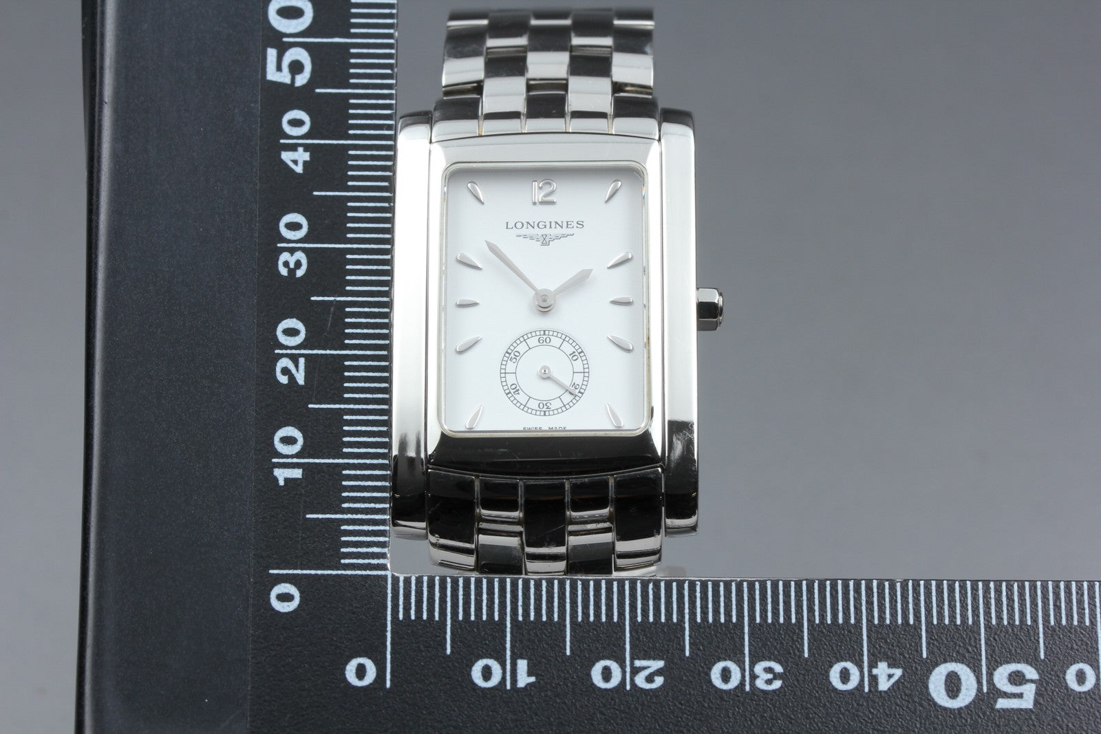 New Batt LONGINES Dolce Vita L5.655.4 Quartz White Dial Men's Watch 26mm JAPAN