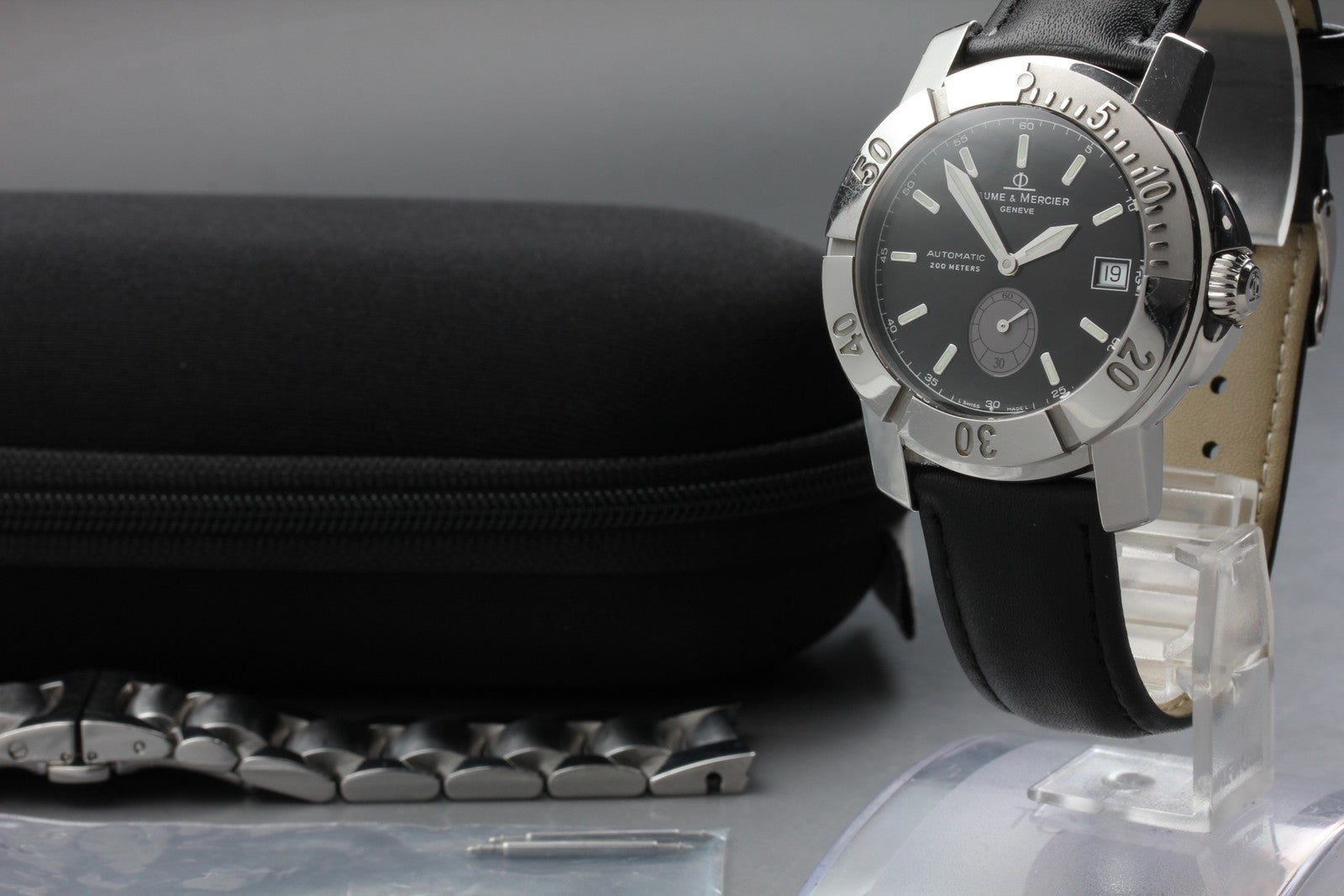 Baume & Mercier CapeLand 65353 Date black Dial Automatic Men's Watch 41mm JAPAN