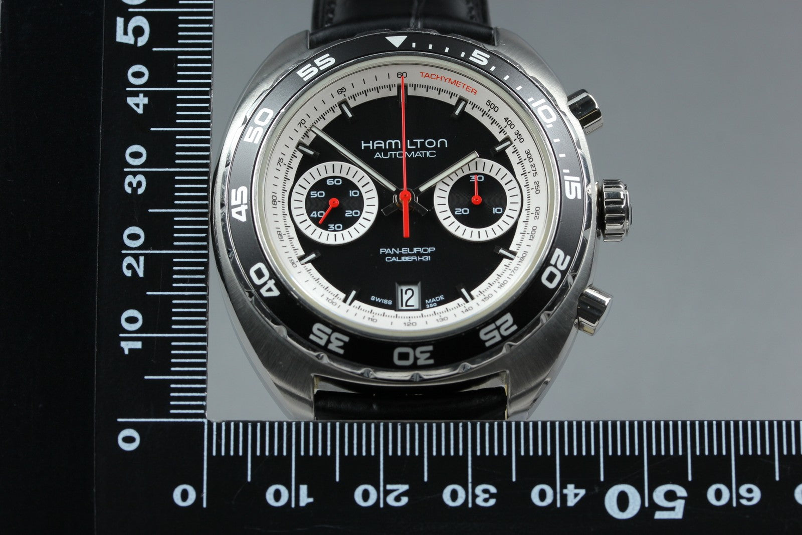 HAMILTON Pan Europ H357560 Chronograph 44mm Automatic Black Men's Watch