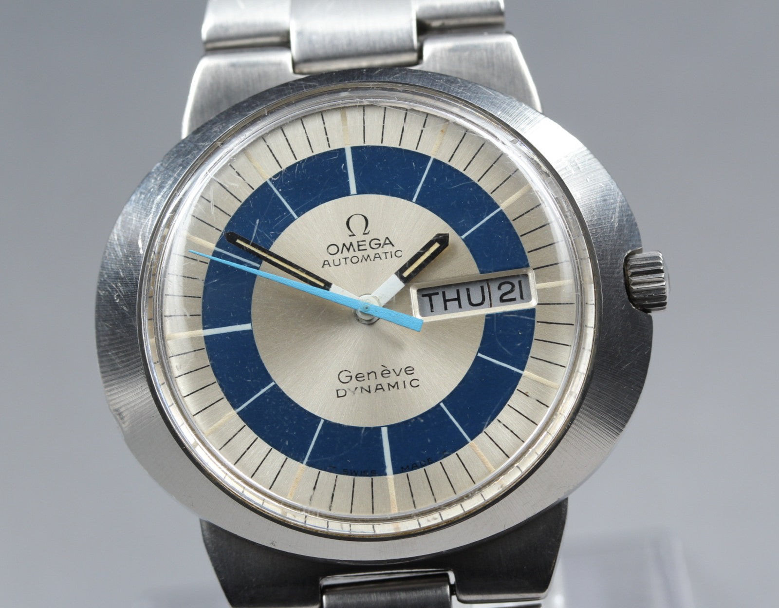 Vintage Omega Geneve DYNAMIC Tool 107 Day/Date 41mm Automatic Man's Watch