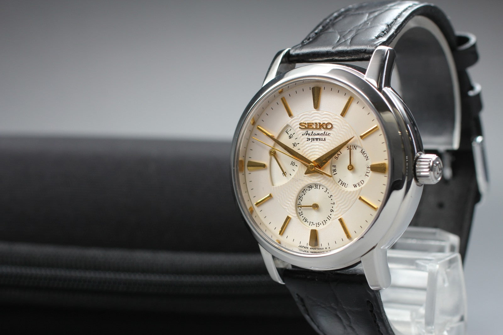 [Exc+5] SEIKO Mechanical 6R20-00B0 SARC005 Ivory Black Automatic Men's Watch JP
