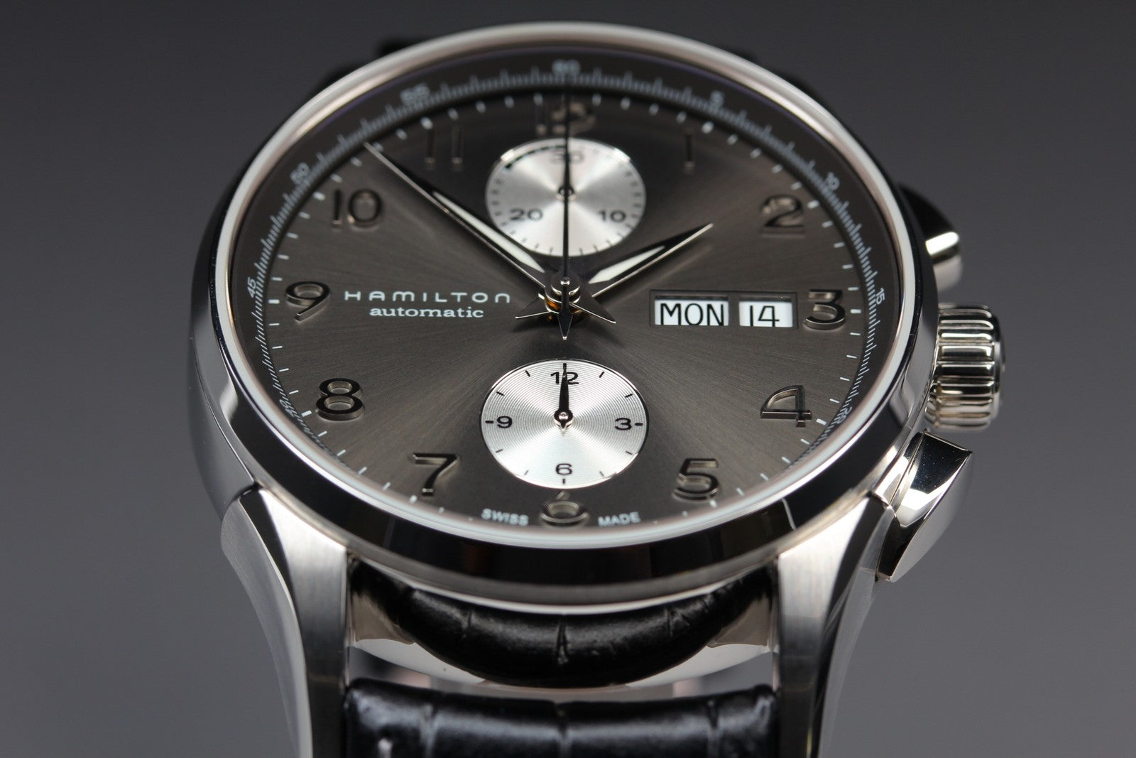 N MINT*Box Hamilton Jazzmaster H325760 Black Automatic Men’s Watch 40mm JAPAN