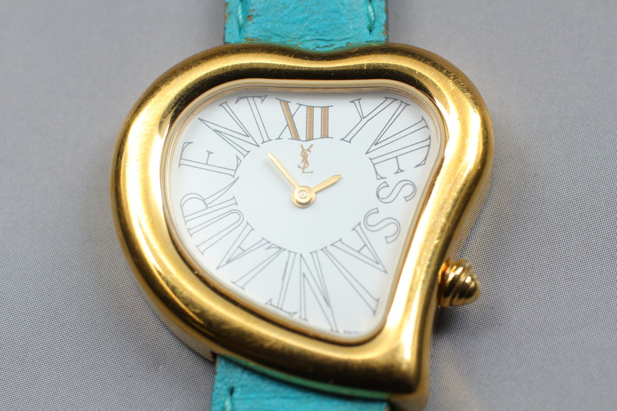Yves Saint Laurent Heart Gold Women's Watch Quartz 31mm JAPAN Box