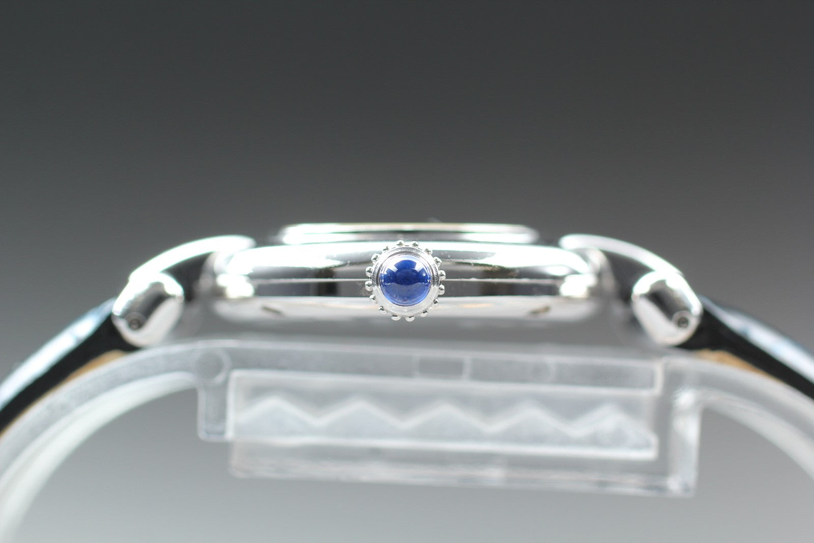 Cartier Must Colisee Vermeil 2411 Silver Blue Women's Quartz Watch [Pouch]