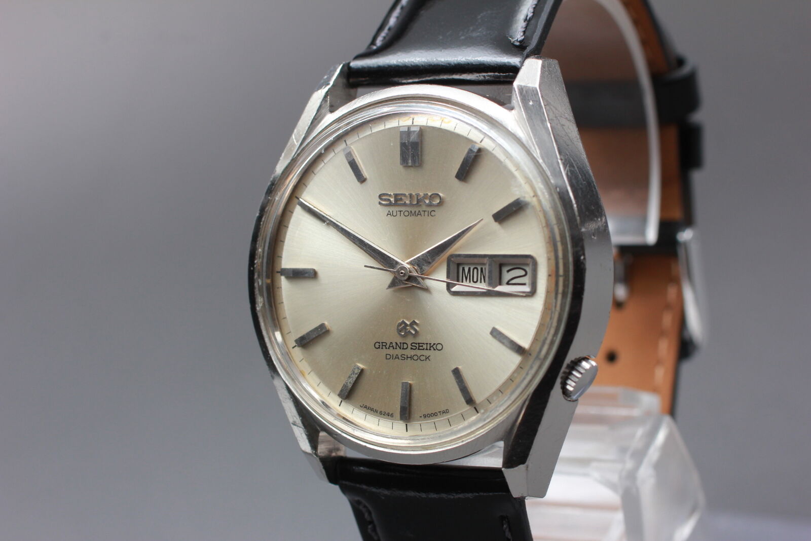 [Exc+4] SEIKO Grand Seiko 6246-9001 Silver Dial Automatic Men's Watch From JAPAN