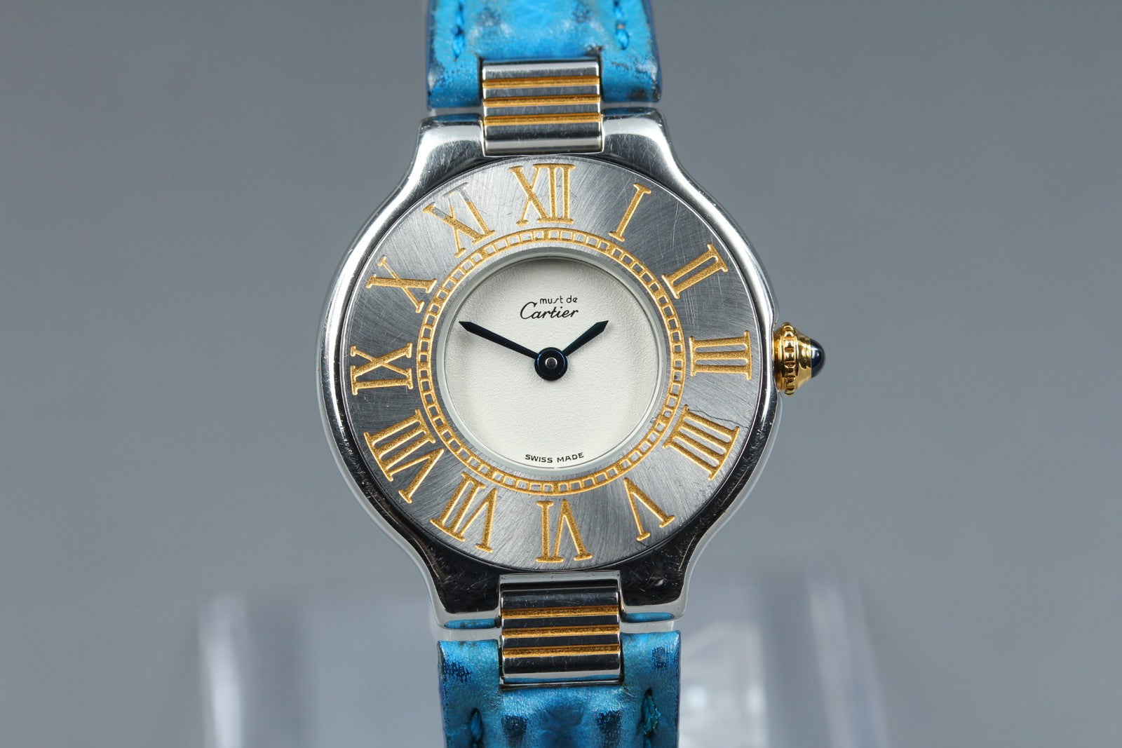 New Batt Cartier Must de Cartier 21 125000P Quartz Women's Watch From JAPAN Box