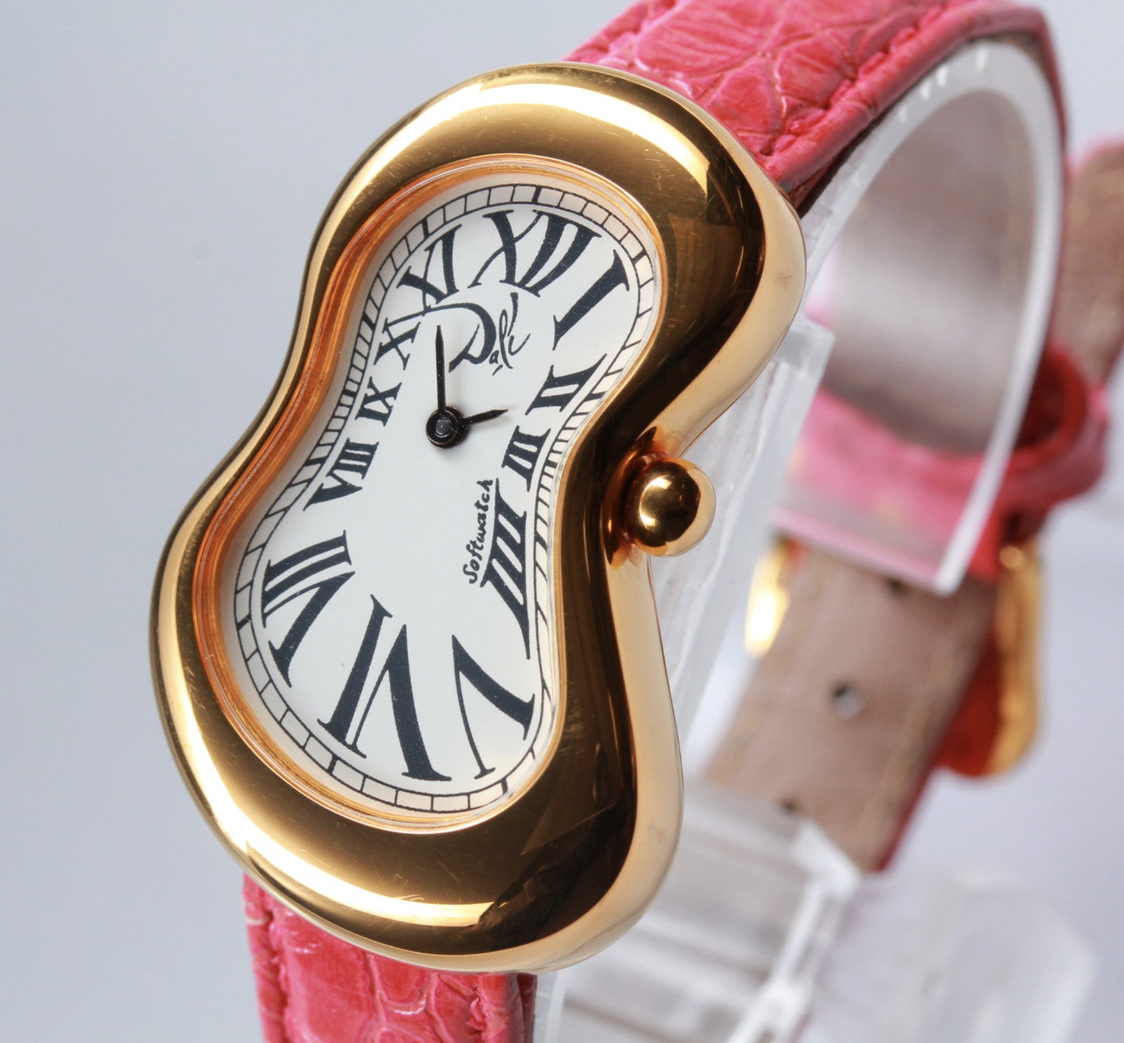 [Exc+5] Salvador Dali softwatch 022146 Gold Pink 26mm Women's Quartz Watch JAPAN