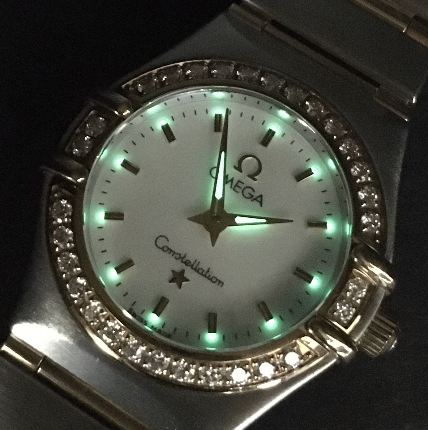 OMEGA Constellation Mini 895.1203 Cal.1456 Diamond 22mm Quartz Womens Watch