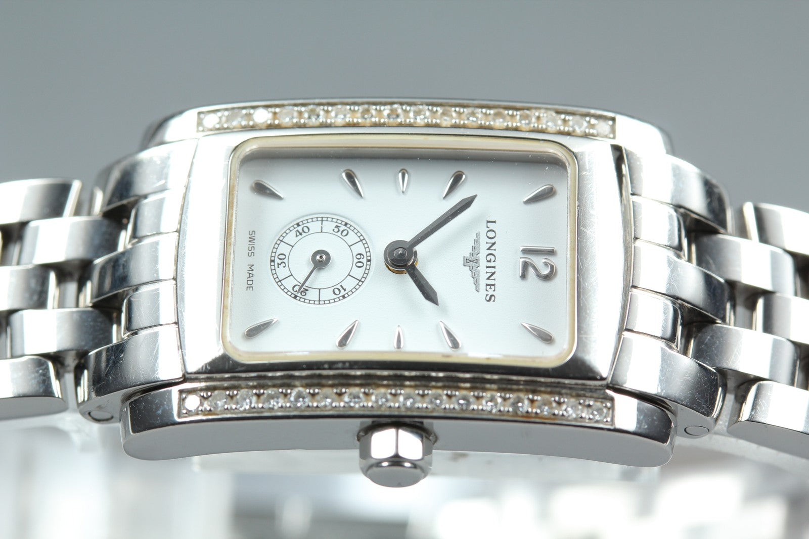 New Batt LONGINES Dolce Vita L5.155.0 Quartz White Dial Women's Watch 20mm JAPAN