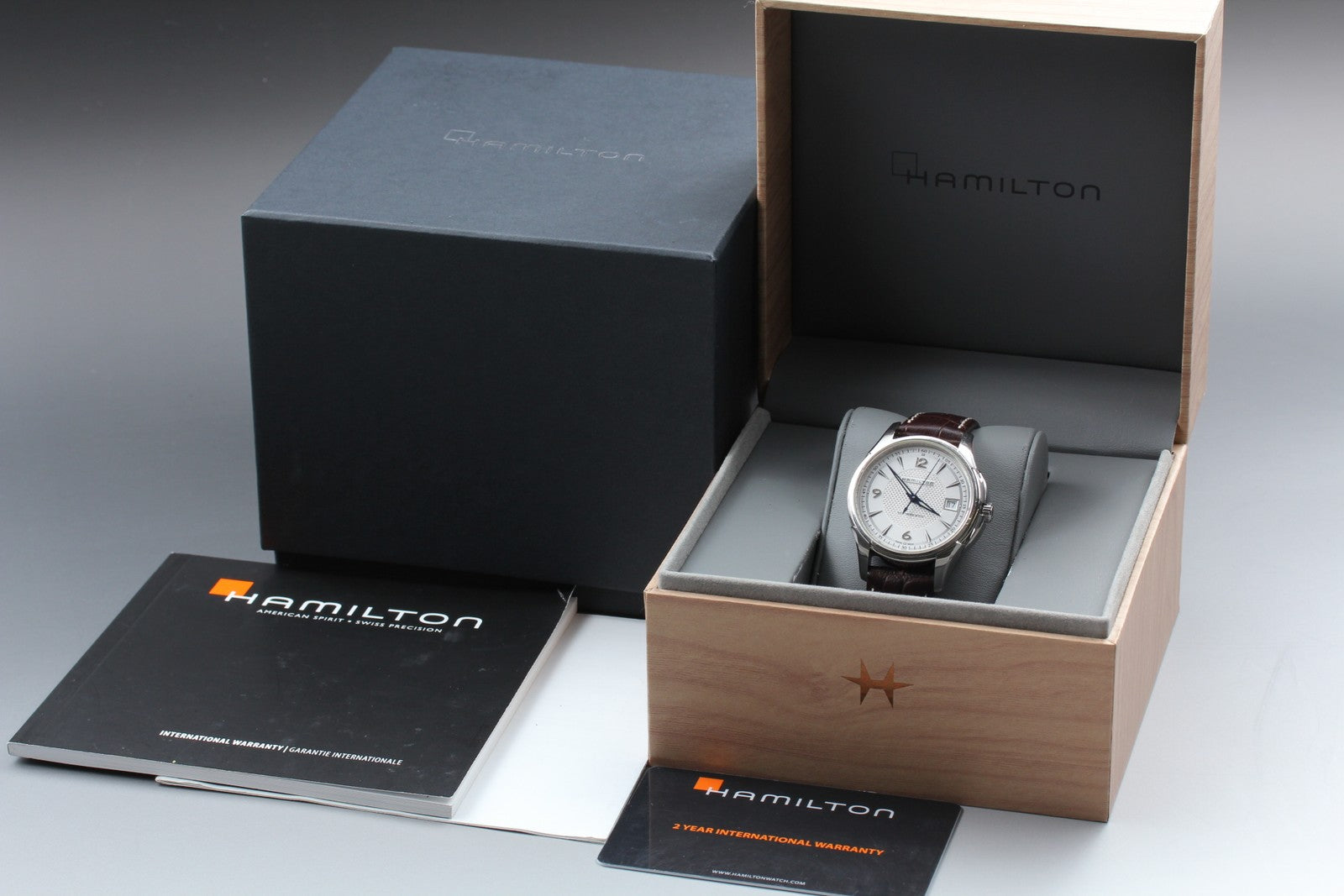 HAMILTON Jazzmaster Viewmatic H324550 37mm Silver Automatic Men's Watch [Box]