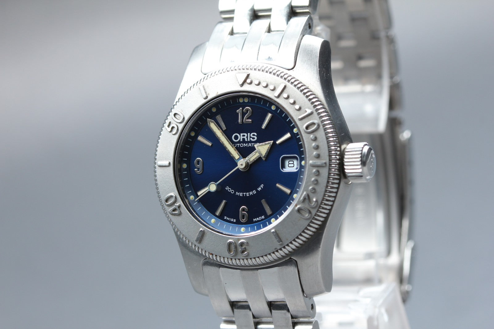 ORIS Big Crown Diver 7508 Automatic Blue Dial Unisex Date Watch 32mm JAPAN Box