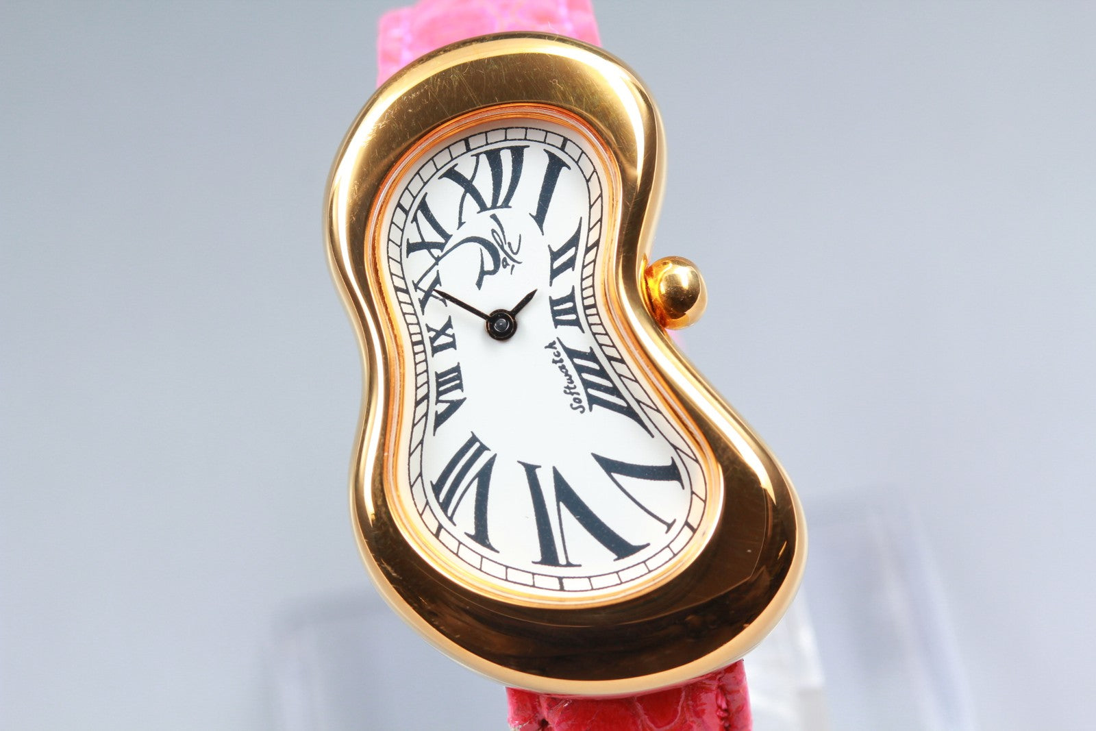 [Exc+5] Salvador Dali softwatch 022146 Gold Pink 26mm Women's Quartz Watch JAPAN