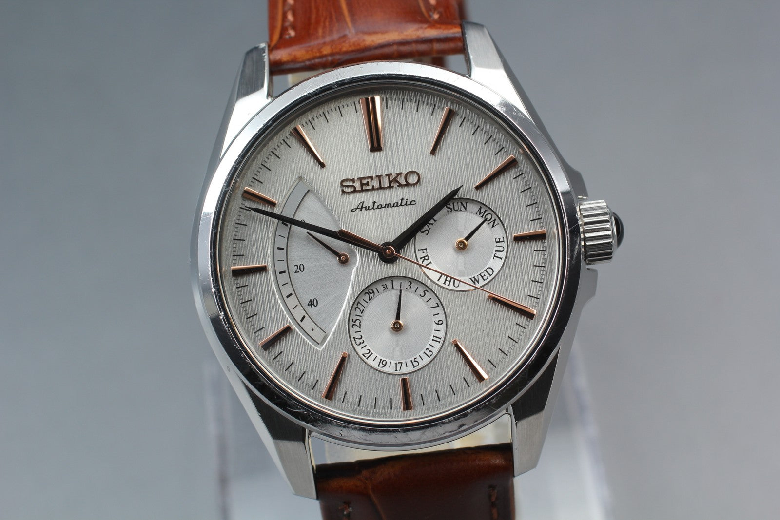 [Exc+5 Box] SEIKO Presage SARW033 6R21-01C0 Power Reserve AT Men's Watch JAPAN