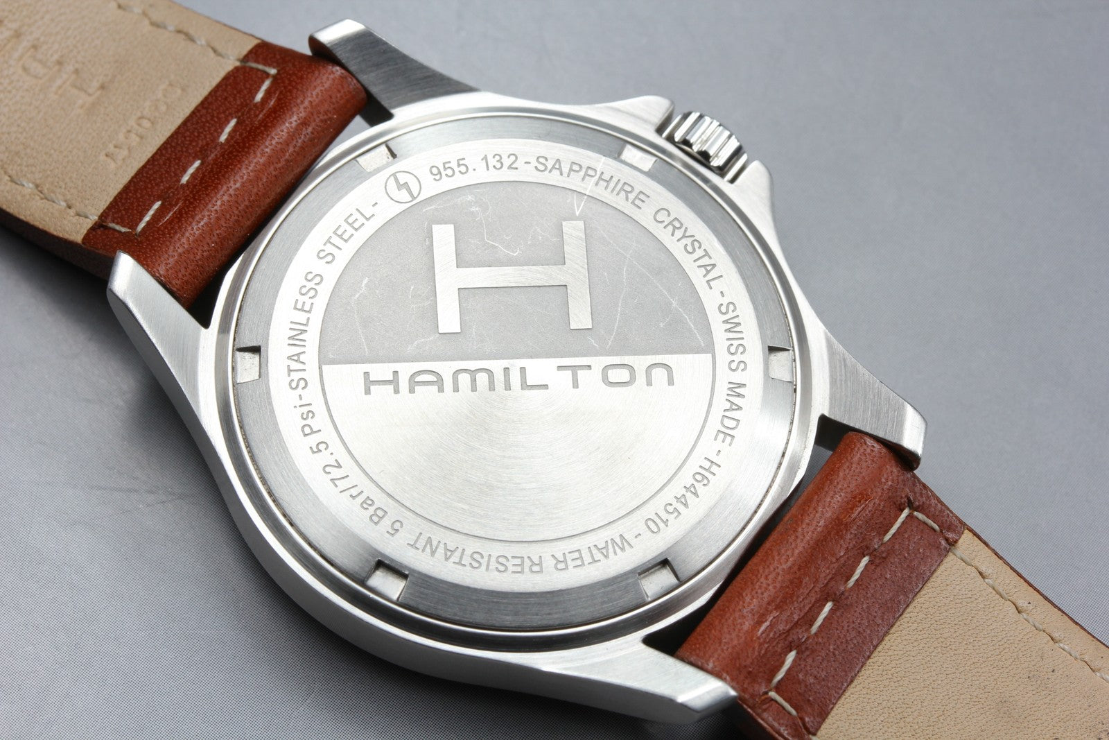Hamilton Khaki Field King H644510 Black Dial Brown 40mm Men's Quartz Watch
