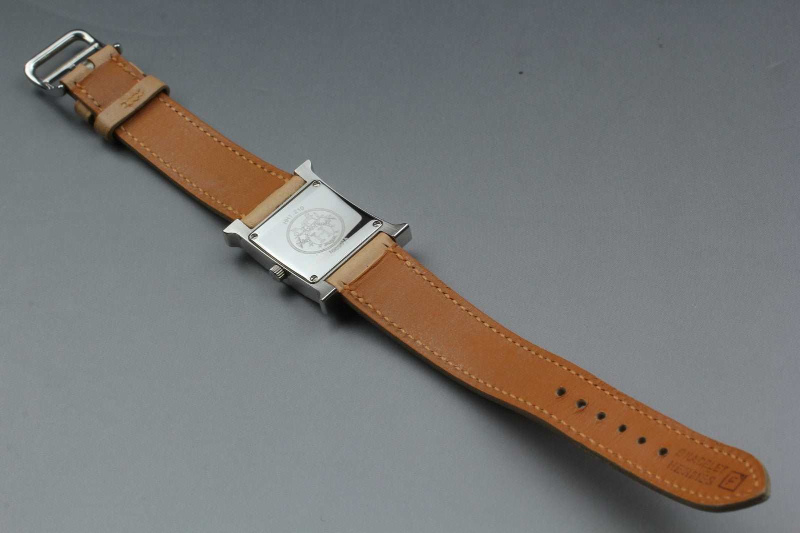 HERMES Hermès Heure H HH1.210 Quartz Orange Dial Women's Watch 21mm JAPAN Exc+5