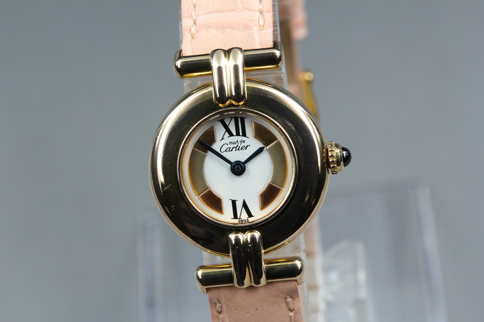 Cartier Must Colisee Vermeil 590002 Pink Gold Women's Quartz Watch Vintage
