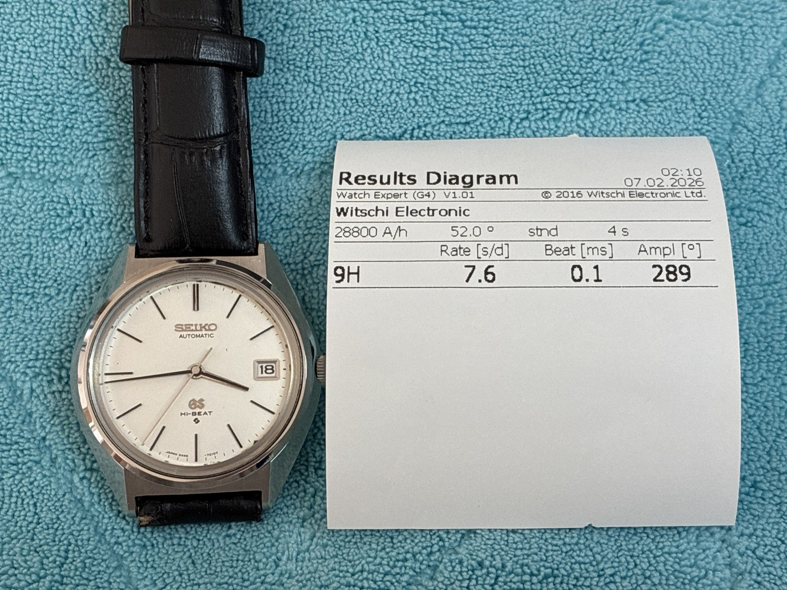 overhauled Vintage SEIKO Grand Seiko 5645-7010 Silver Dial Men's Watch 35mm JP
