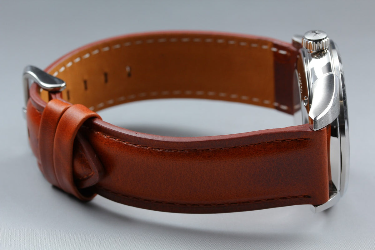 HAMILTON Jazzmaster Open Heart H326750 Blue Brown 39mm AT Men's Watch [Box]
