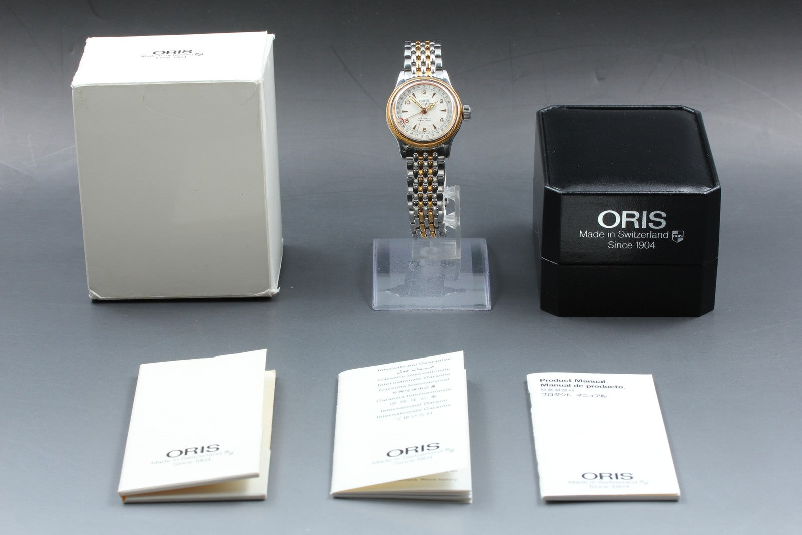 Vintage ORIS Big Crown Pointer Date 7400B Silver Automatic Unisex Watch 32mm JP