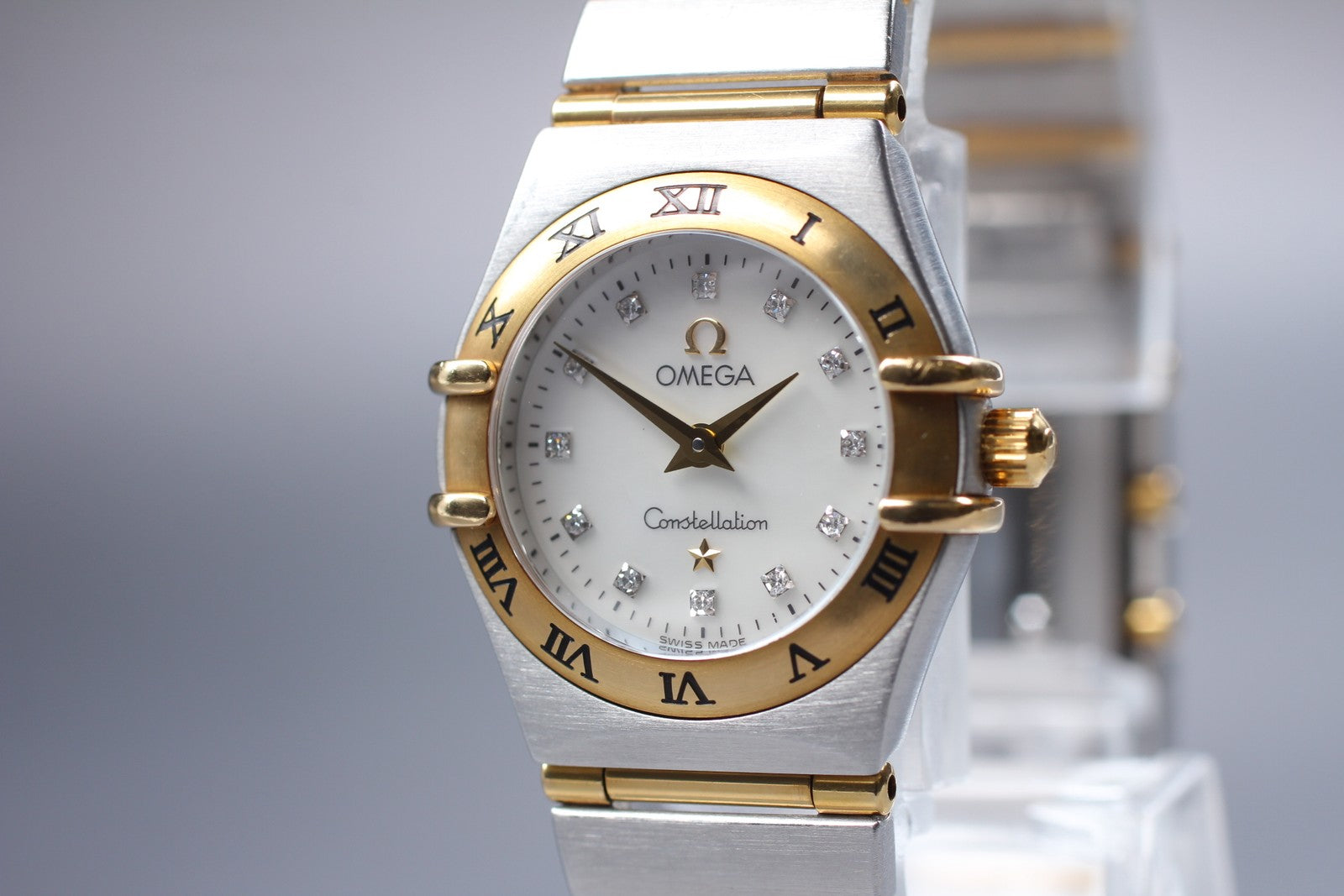 [Exc+5] OMEGA Constellation Cal.1456 12P Diamond 22mm Quartz Women's Watch