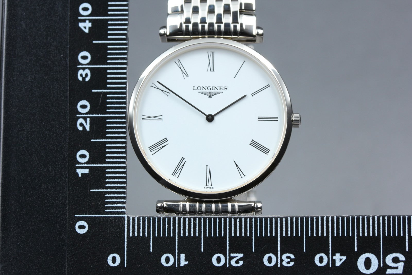 [MINT Box] LONGINES Grand Classic L4.709.4 White Dial Silver Quartz Men's Watch