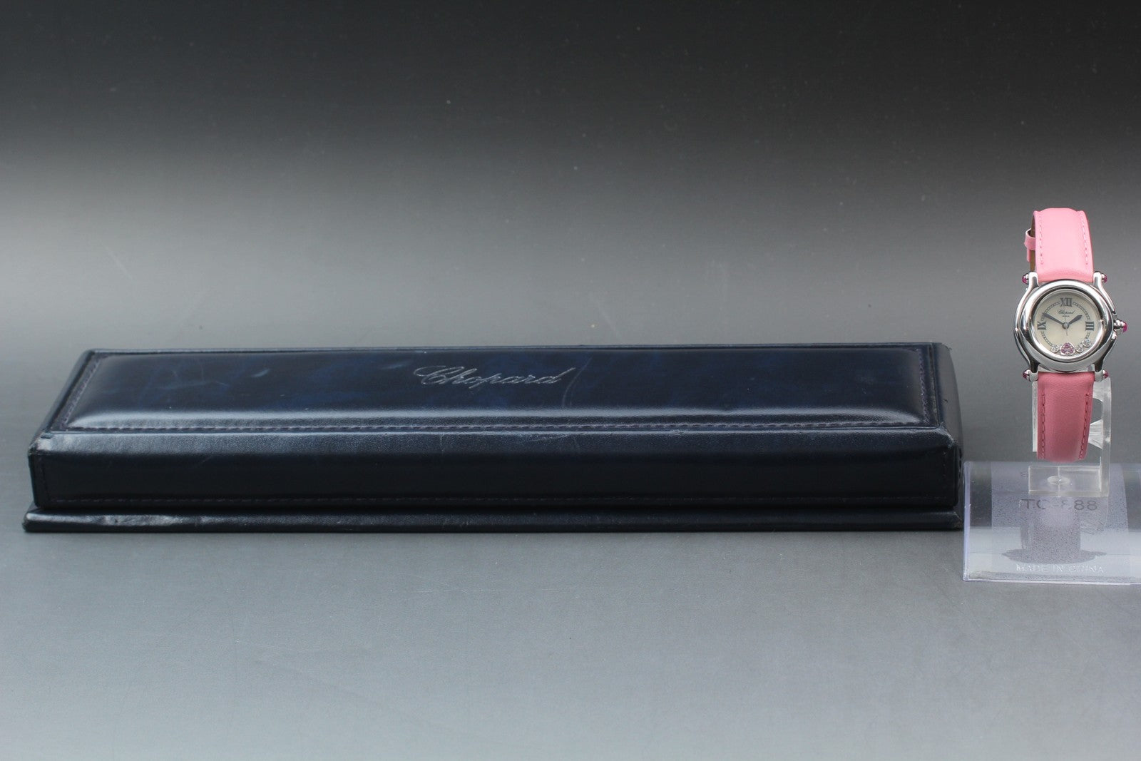 [Exc+5 Box] Chopard Happy Sports 27/8245-42 Heart Diamond Pink Qz Women’s Watch