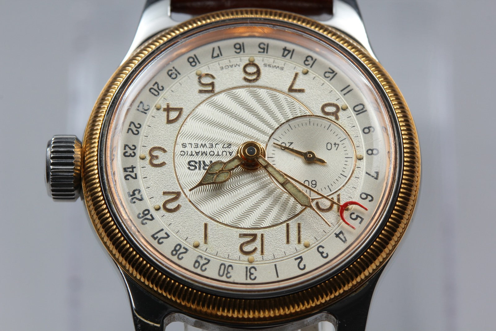 Vintage ORIS Big Crown Pointer Date 7462 Automatic Women's Watch 33mm JAPAN
