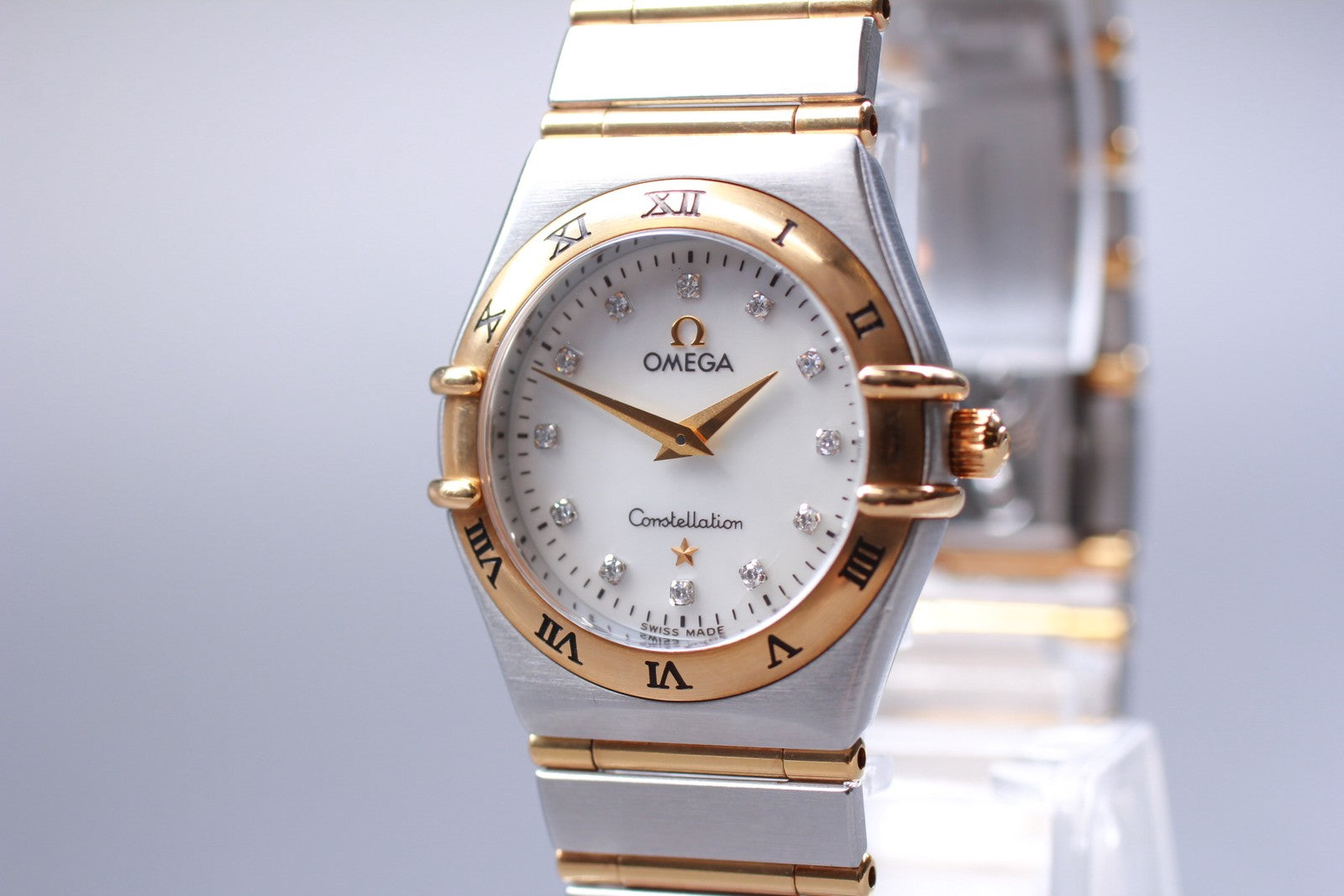 [Exc+5 Box] OMEGA Constellation 1272.75 Cal.1456 Diamond Shell Qz Women's Watch