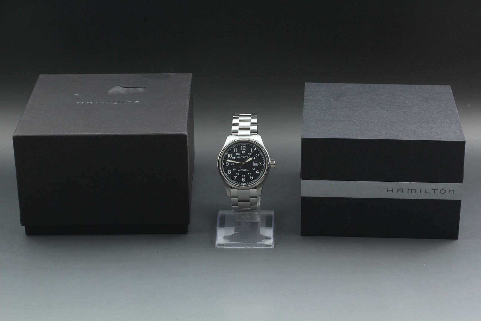 [Exc+5 Box] Hamilton Khaki Field H706250 Black Date Automatic 44mm Men's Watch