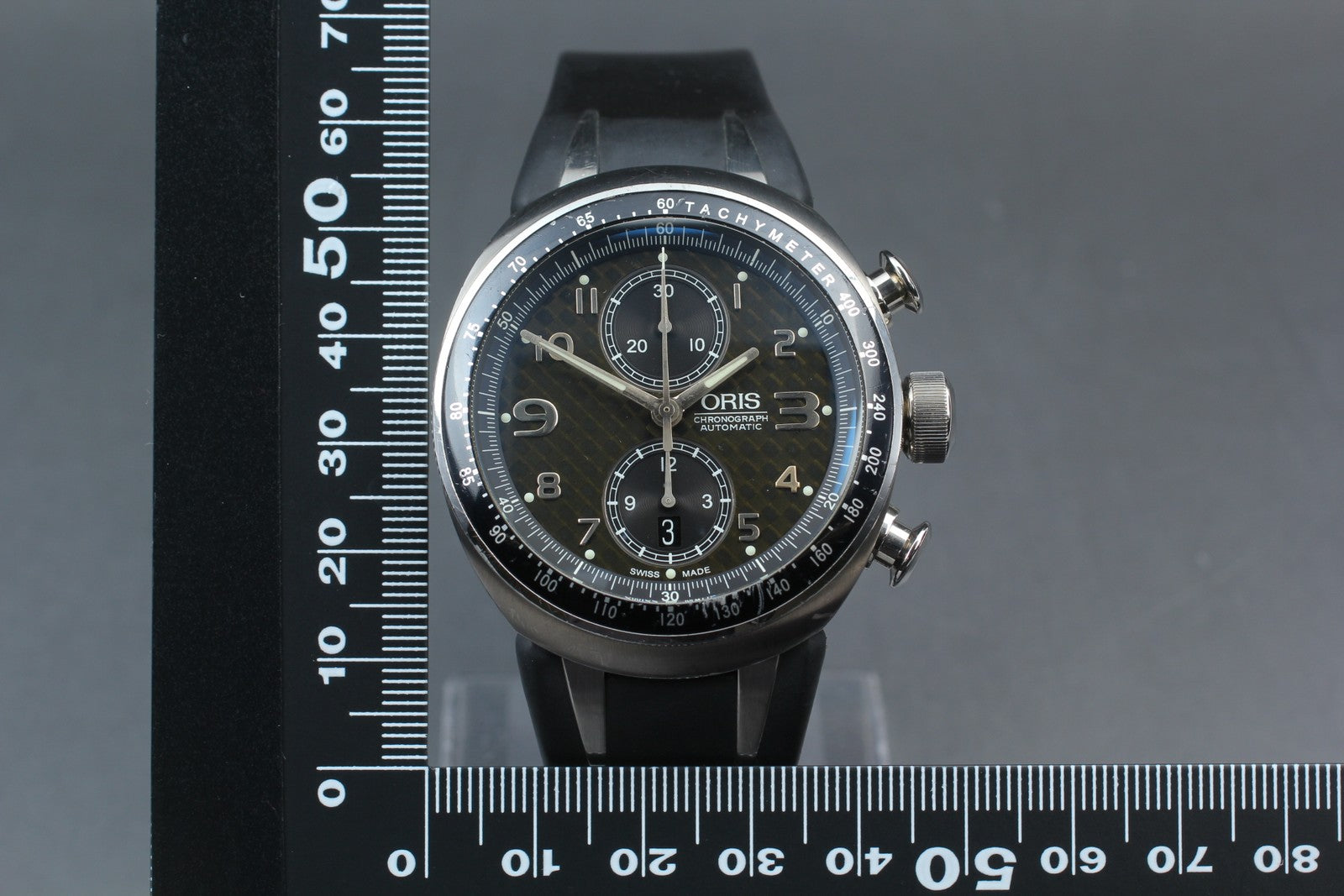 Limited [Exc+5] ORIS Williams TT3 Chronograph 7587 Black Automatic Men's Watch