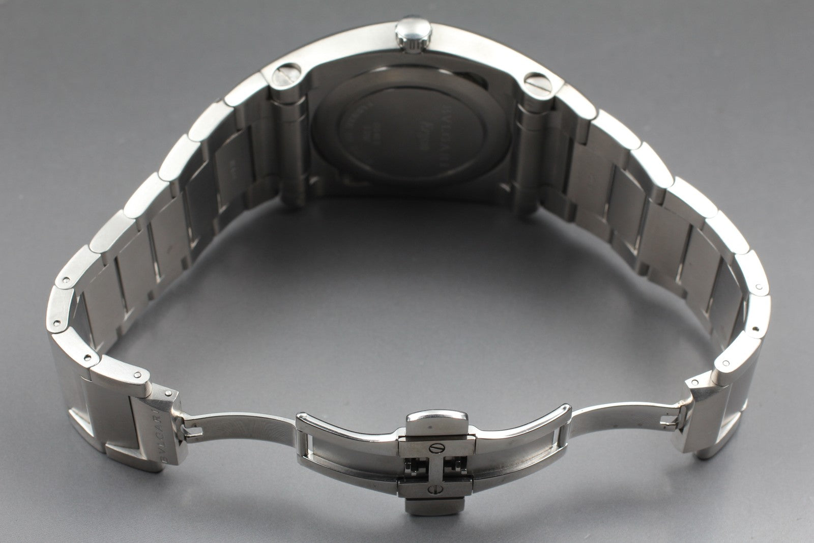 Exc+5*Box BVLGARI Ergon EG40S Black Dial Automatic Men's Watch 40mm From JAPAN