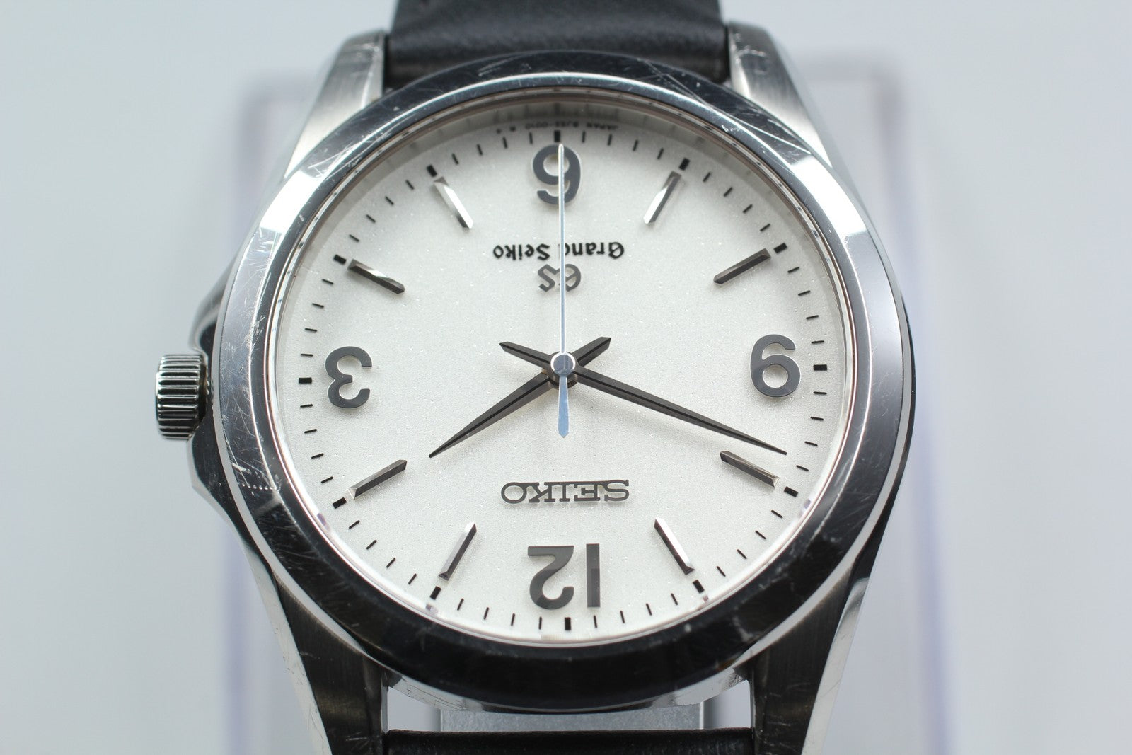 GRAND SEIKO 8J55-0010 SBGF009 GS 35mm White Black Quartz Men's Watch JAPAN