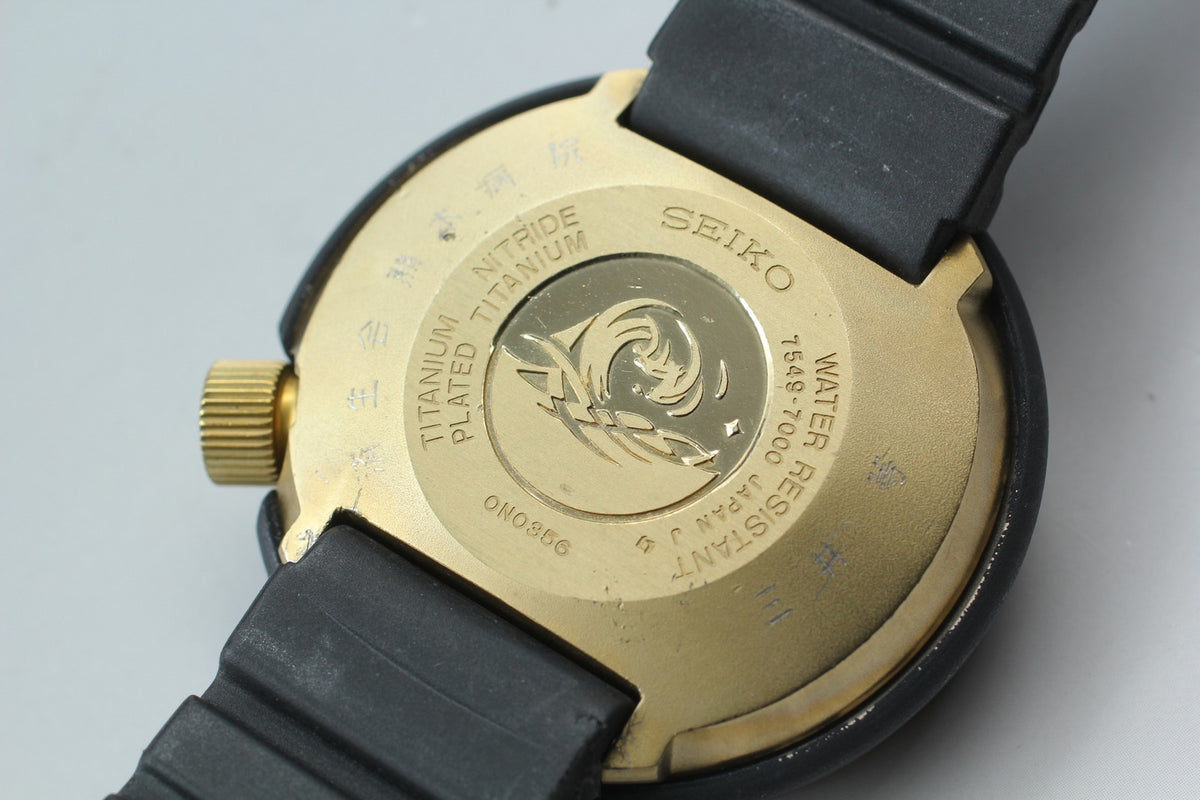 [Exc+4] SEIKO Professional Divers 7549-7000 SPYF018 600m Qz Men's Watch JAPAN