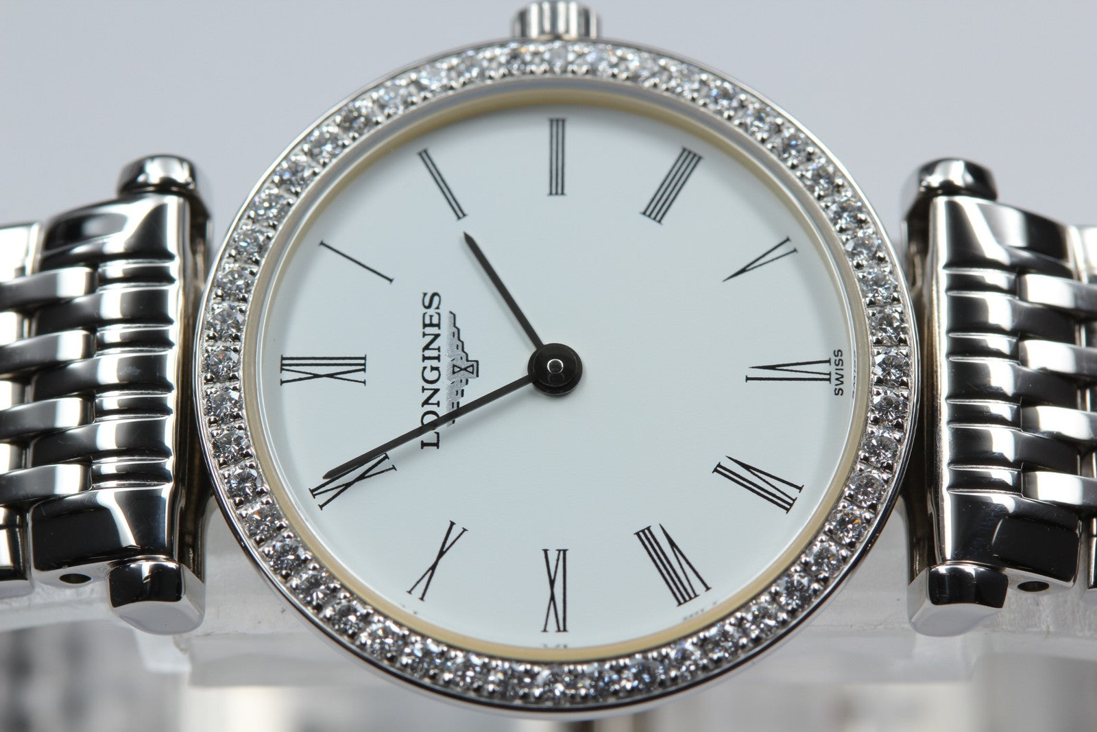 LONGINES La Grande Classique L4.241.0 Diamond Bezel Women's Quartz Watch [Box]