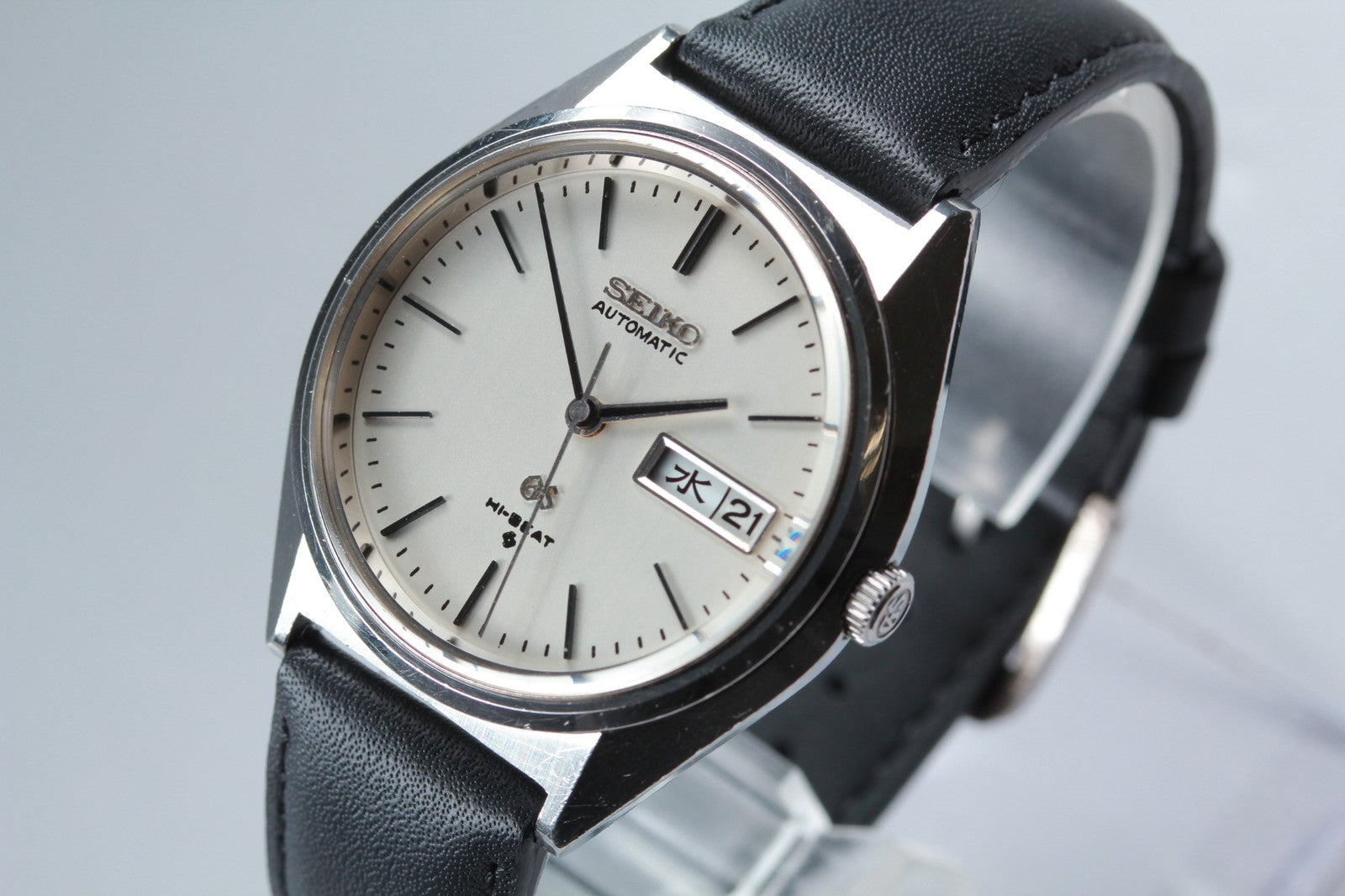 overhauled SEIKO Grand Seiko GS 5646-7010 Silver Manual Men's Watch 35mm JAPAN