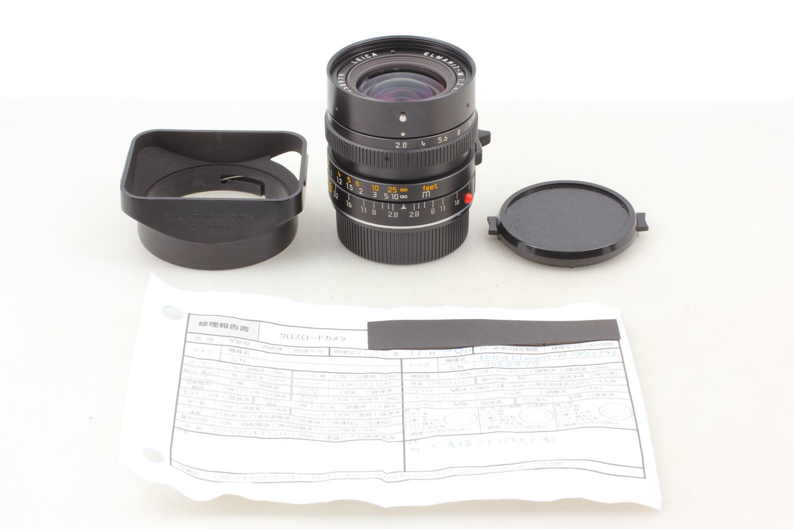[Near MINT w/Hood] Leica Elmarit M 28mm f2.8 E49 3th Lens M Mount From JAPAN