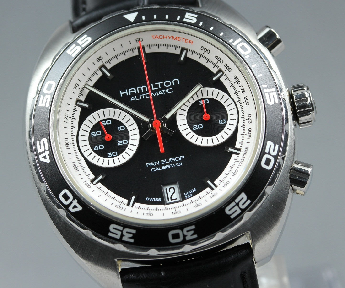 HAMILTON Pan Europ H357560 Chronograph 44mm Automatic Black Men's Watch