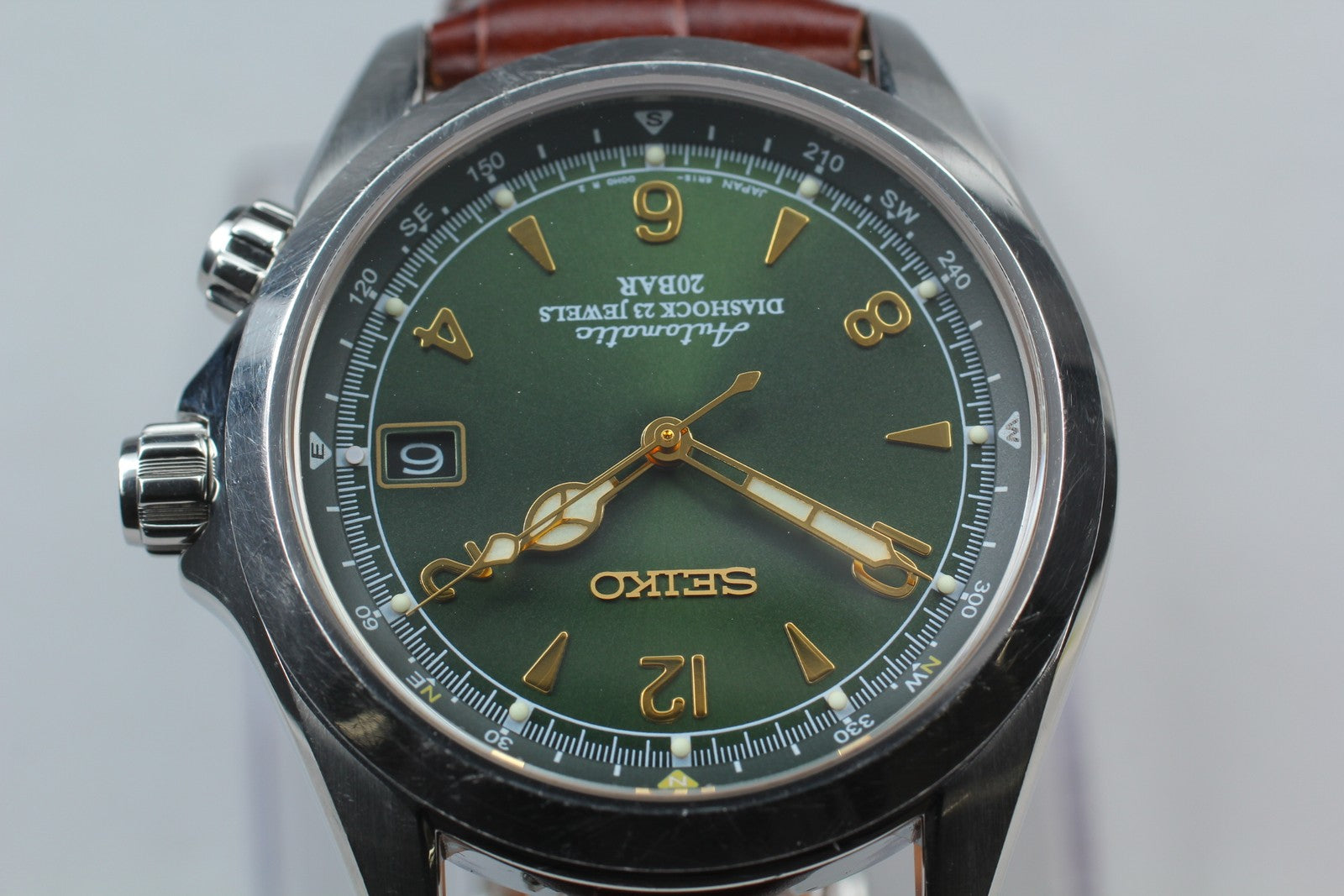 [ Exc+5] SEIKO Alpinist 6R15-00E0 SARB017 Green Dial Automatic Men’s Watch JAPAN