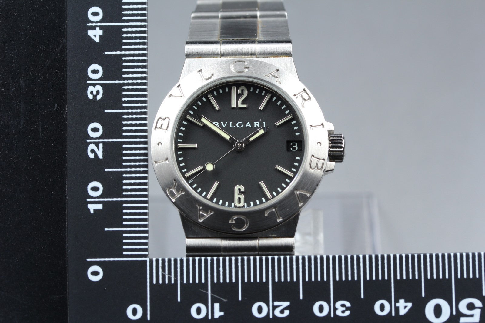 New Batt BVLGARI Diagono Sports LCV29S White Quartz Ladies Watch 29mm JAPAN