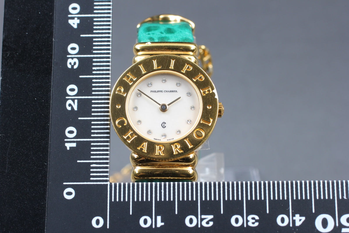 PHILIPPE CHARRIOL 7007901 White Dial Quartz Women's Watch 24mm JAPAN Box