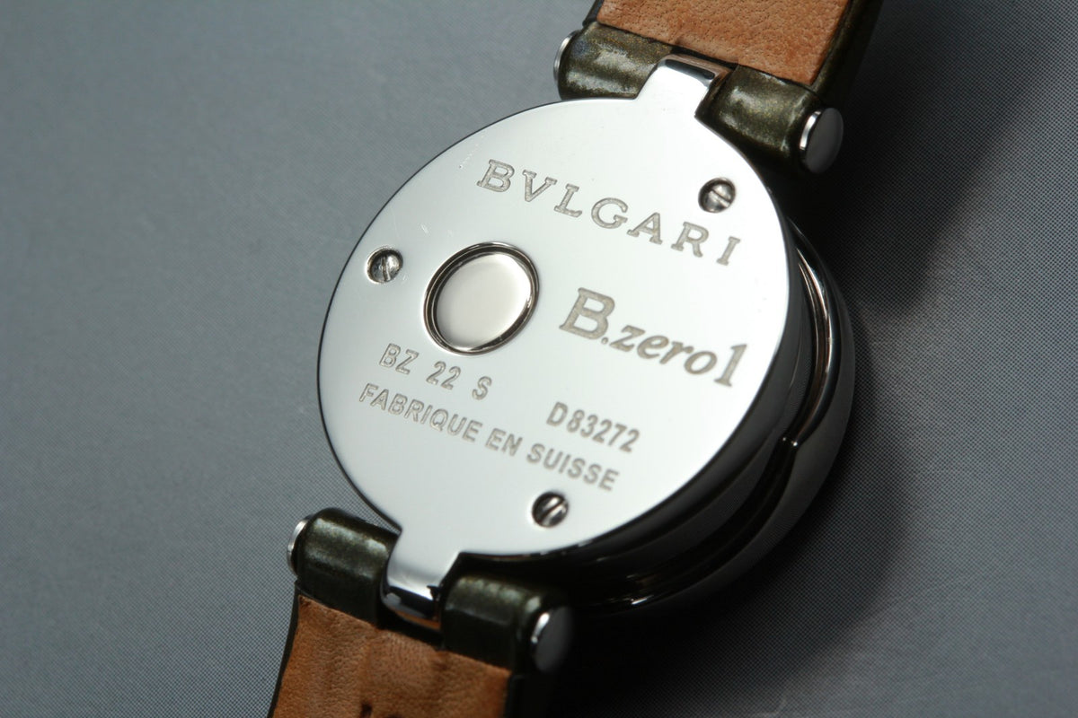 [Exc+5 Box] BVLGARI B.zero1 BZ22S 12P Diamond Blue 22mm Quartz Watch JAPAN