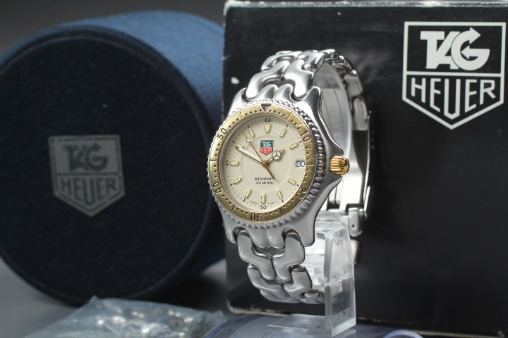 [Exc+5]Box TAG HEUER SEL 200m S87.006E Ivory Dial Automatic Men’s Watch 36mm JP