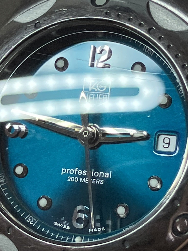 Exc+4* TAG Heuer WL1317 Kylium Professional Quartz Blue Dial Women's Watch JAPAN