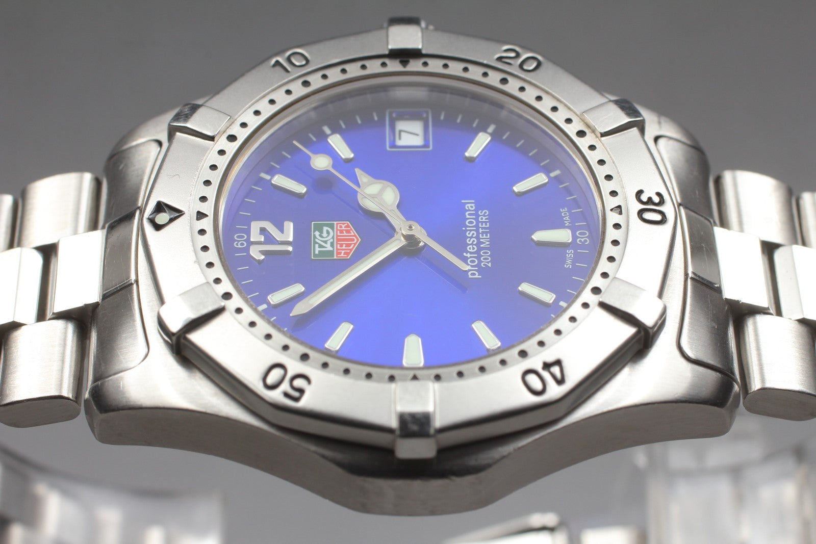 [Exc+5]Box TAG HEUER 2000 Professional WK1116 Blue Dial Quartz Men’s 38mm JAPAN