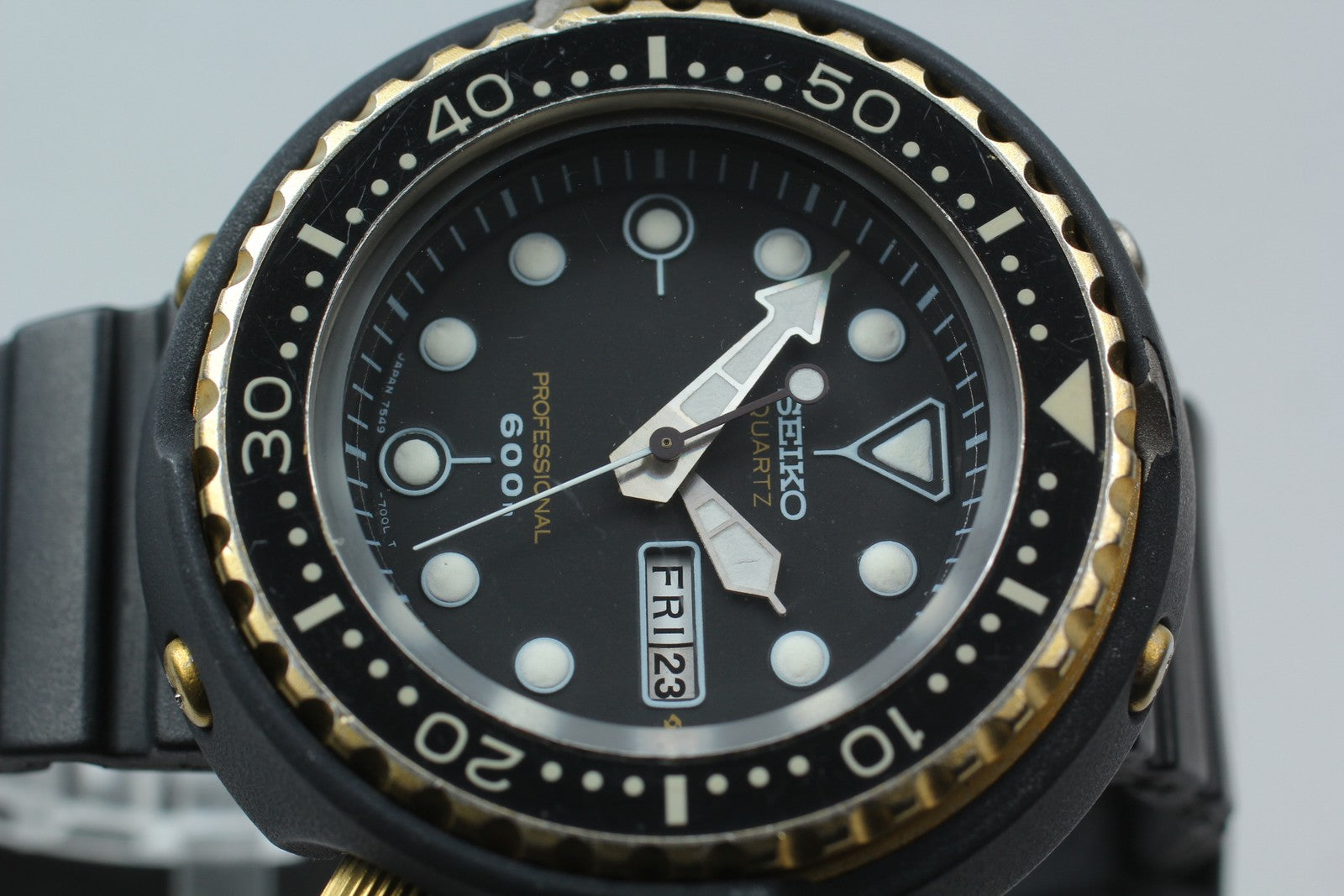 [Exc+4] SEIKO Professional Divers 7549-7000 SPYF018 600m Qz Men's Watch JAPAN