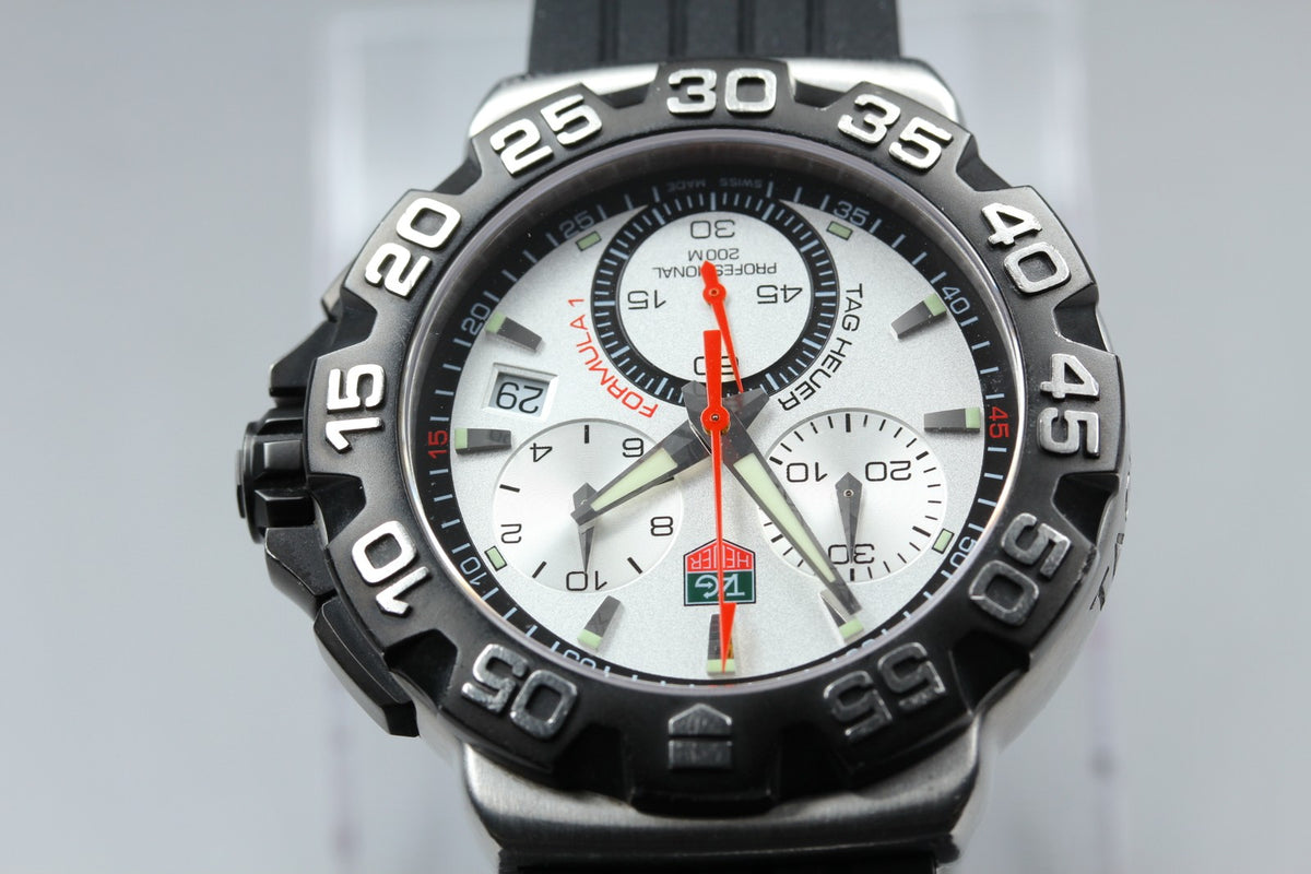 TAG HEUER Formula 1 CAH1111 Silver Dial Quartz Men's Watch 41mm JAPAN Box