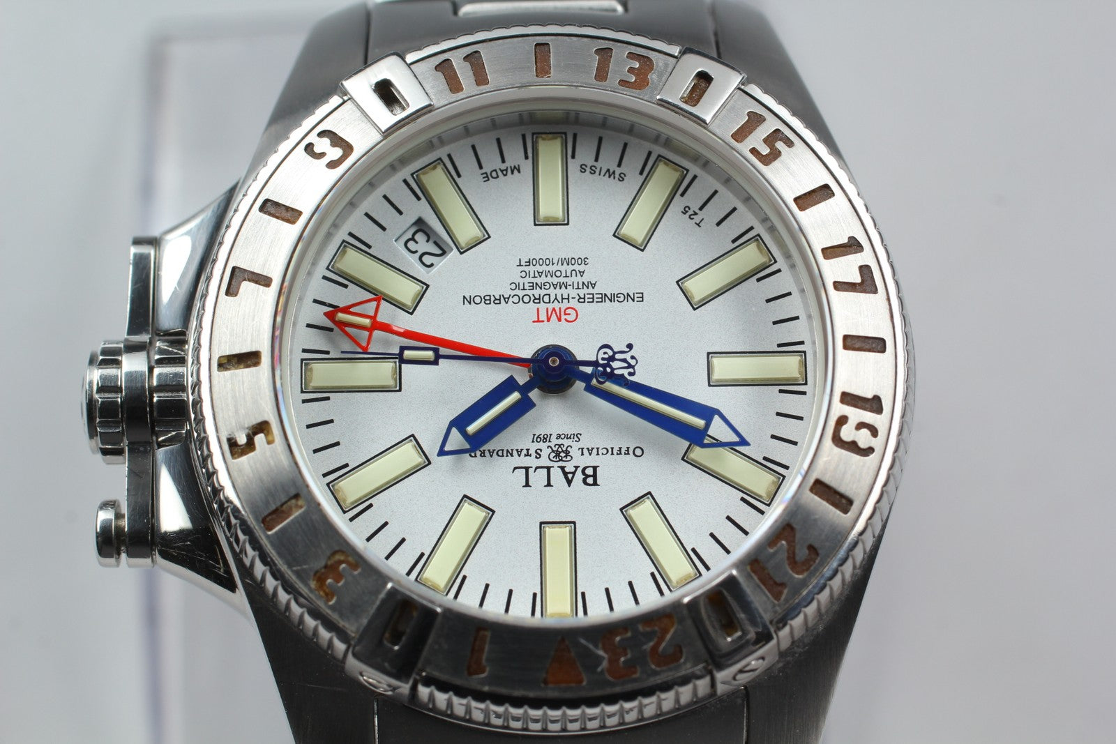 overhauled BALLWATCH Engineer Hydrocarbon DG1016A GMT Automatic Men's Watch JP