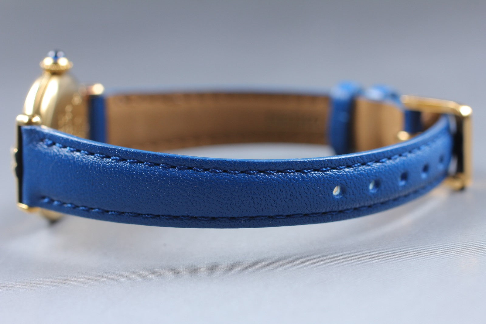 Vintage [Exc+5] Cartier Must Colisee Vermeil 590002 Blue Women's Quartz Watch