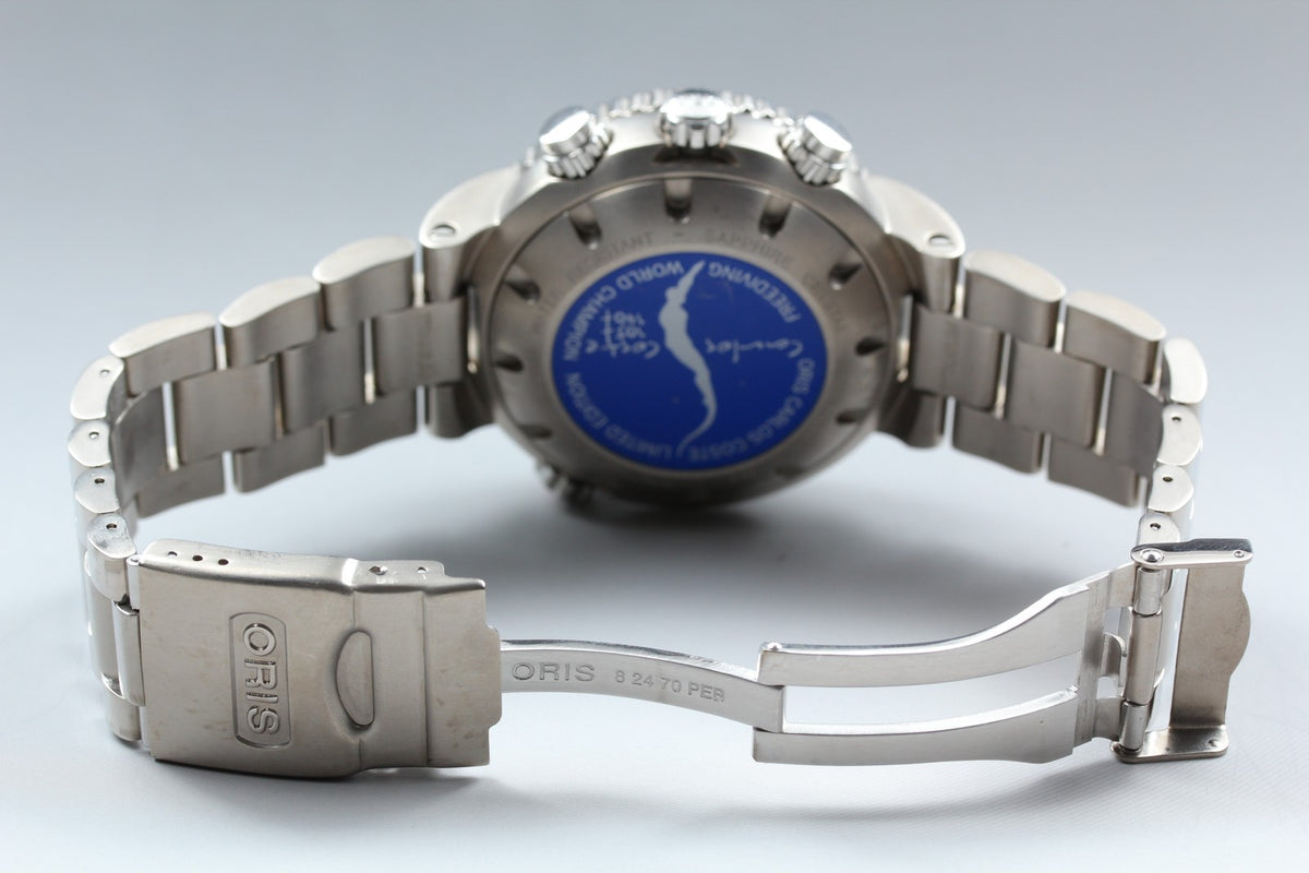 ORIS 7598 Divers Chronograph Carlos Coste Limited Edition Men's Watch AT [Box]
