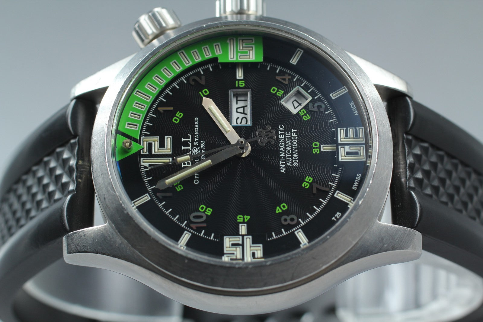 BALL Engineer DM1020A Black Dial Automatic Day/Date Men's watch 41mm JAPAN Box